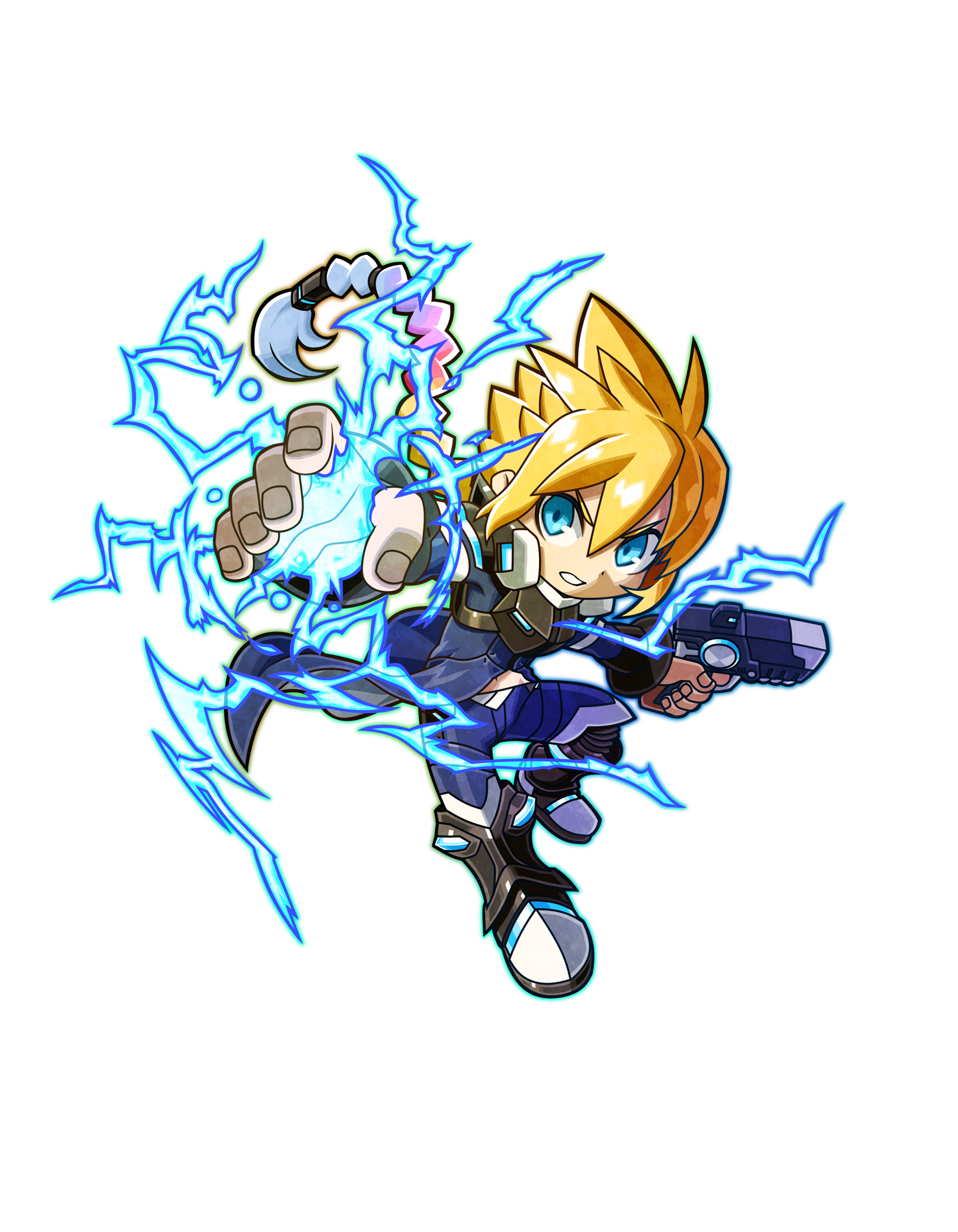 mighty gunvolt burst sprites