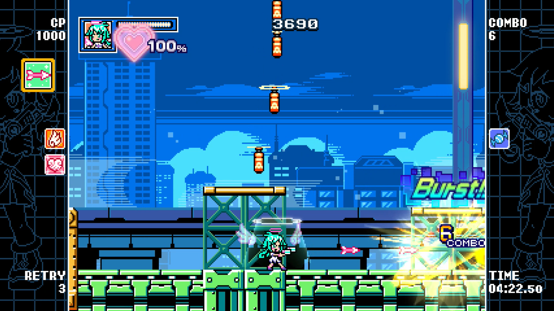 what is the max cp in mighty gunvolt burst